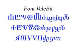 Font »VeleBit«