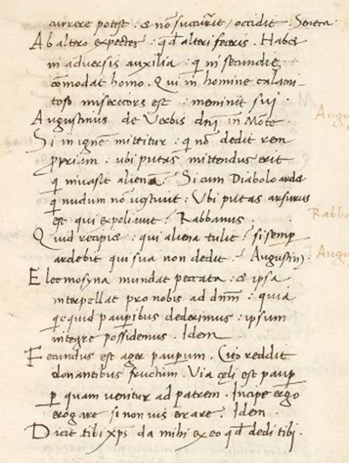 Italian document from the end of the 15th century.